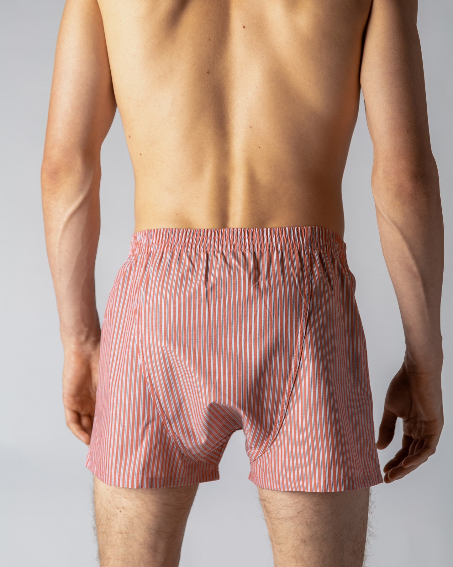 Lightweight striped boxers for men in premium cotton (2 Pack)