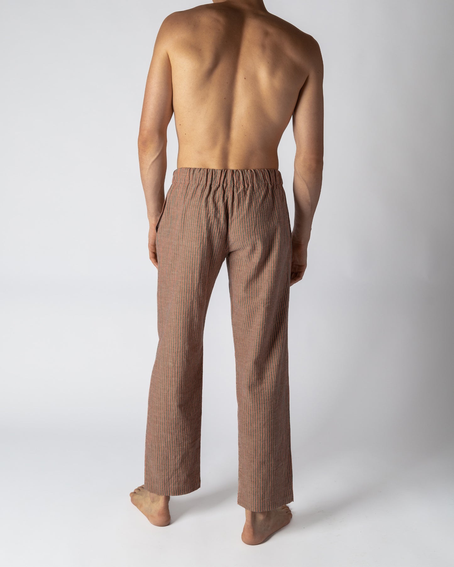 100% Cotton Men's Candy Striped Lounge Pants