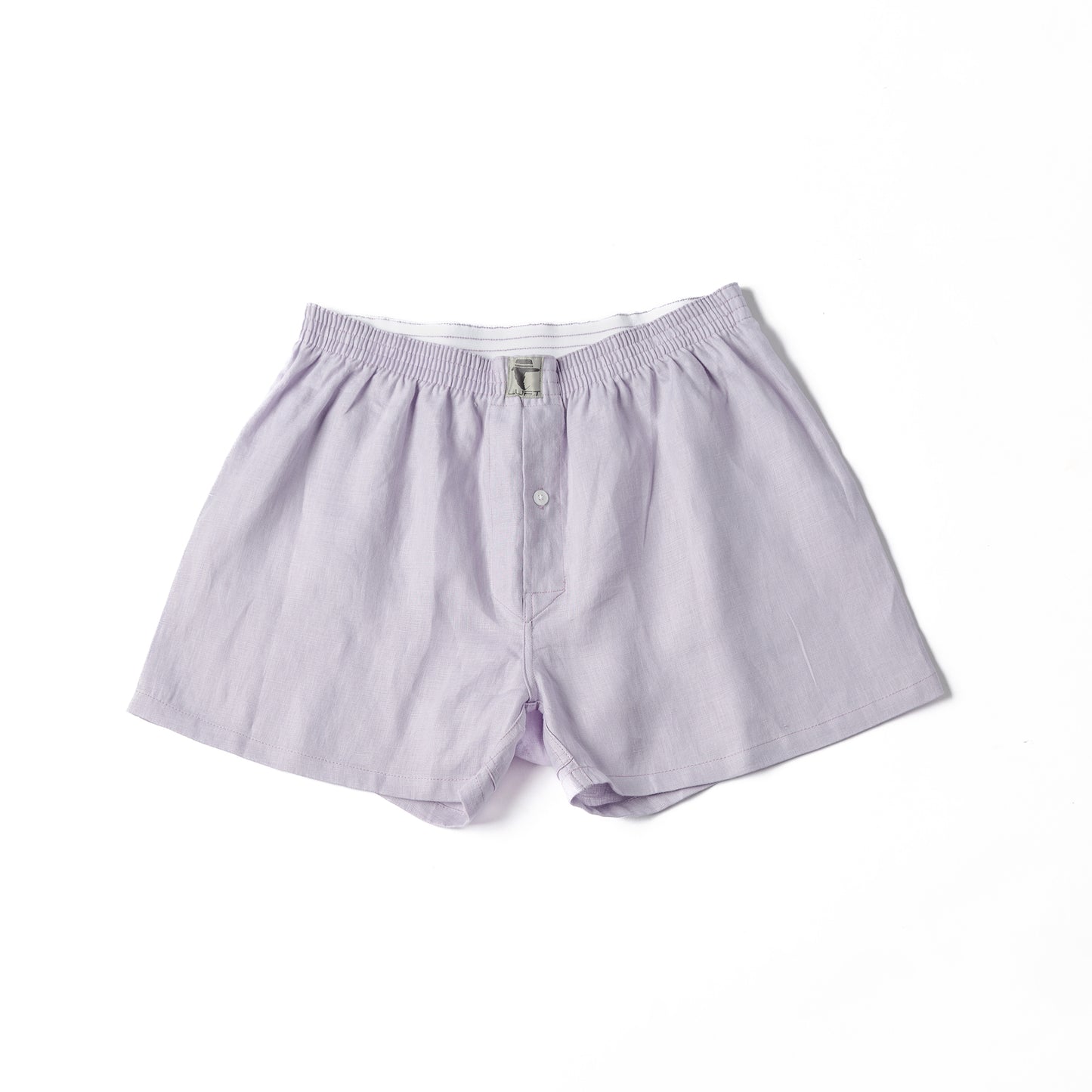 Mauve 100% Linen Mens Boxer Shorts