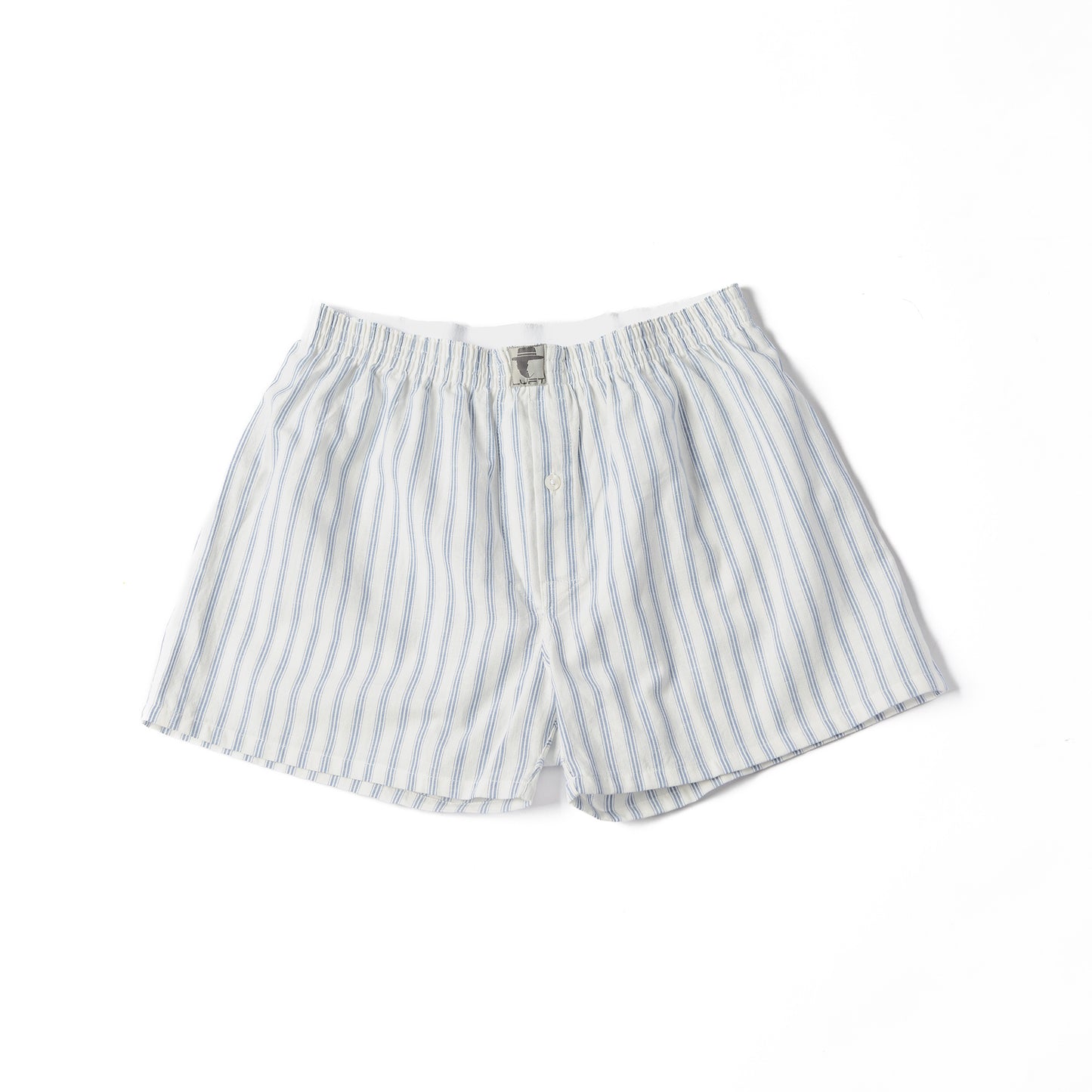 White Double Pin Stripes 60% Linen 40% Cotton Striped
