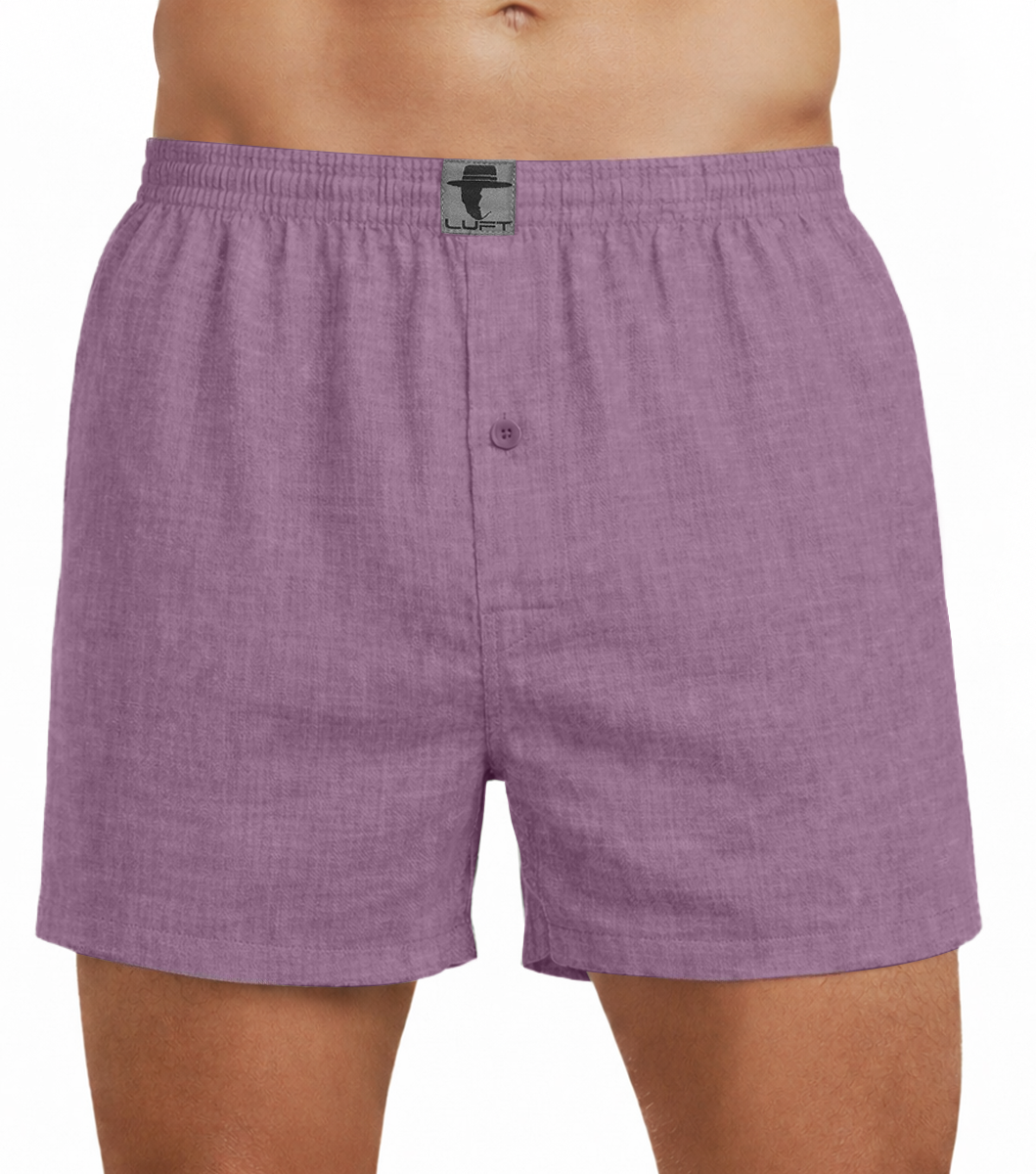 LUFT 100% Linen Mens Boxer Shorts
