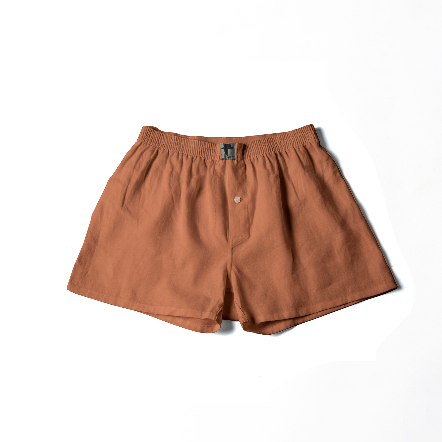 Cinnamon 100% Linen Mens Boxer Shorts