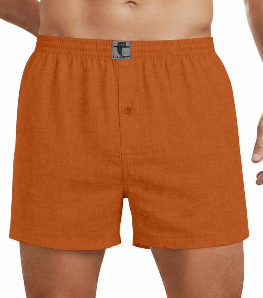 Cinnamon 100% Linen Mens Boxer Shorts