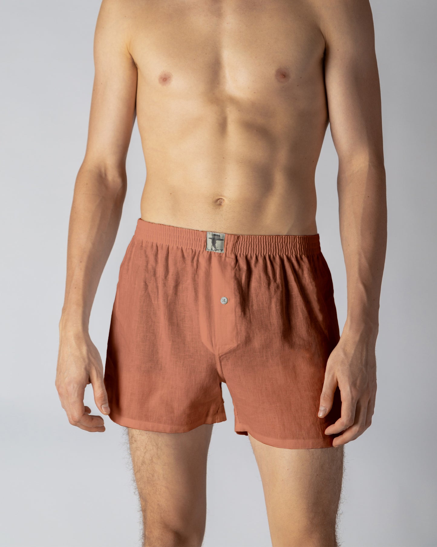 LUFT 100% Linen Mens Boxer Shorts