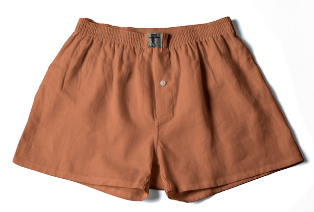 LUFT 100% Linen Mens Boxer Shorts