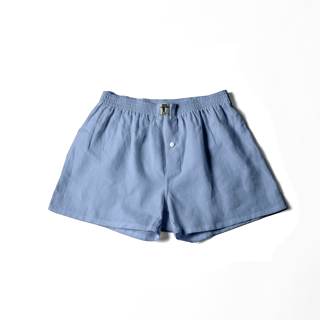 LUFT 100% Linen Mens Boxer Shorts